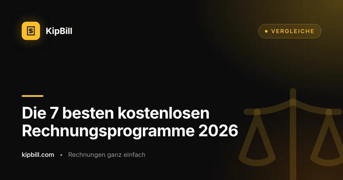 Vergleich der besten kostenlosen Rechnungsprogramme 2026