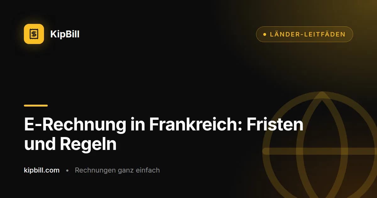 Zeitplan der E-Rechnungspflicht in Frankreich für Selbstständige und kleine Unternehmen
