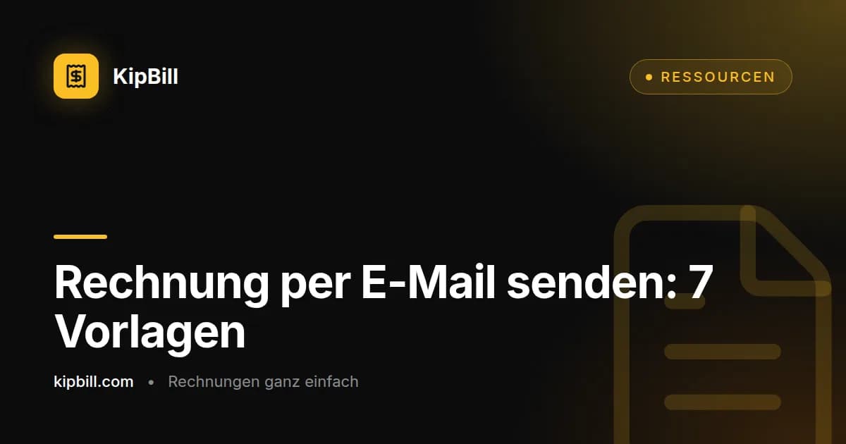 E-Mail-Vorlagen für Rechnungen für Freelancer und kleine Unternehmen