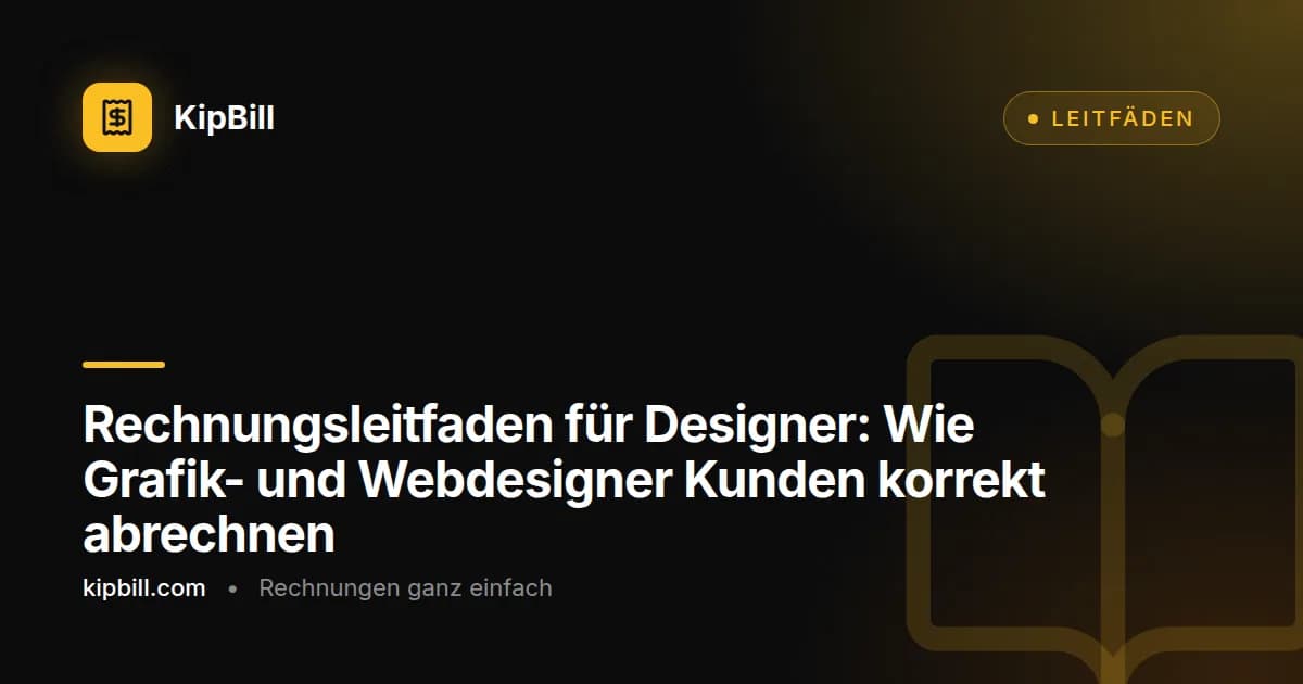 Freiberuflicher Designer prüft eine Projektrechnung neben Markenidentitäts-Mockups auf einem Monitor
