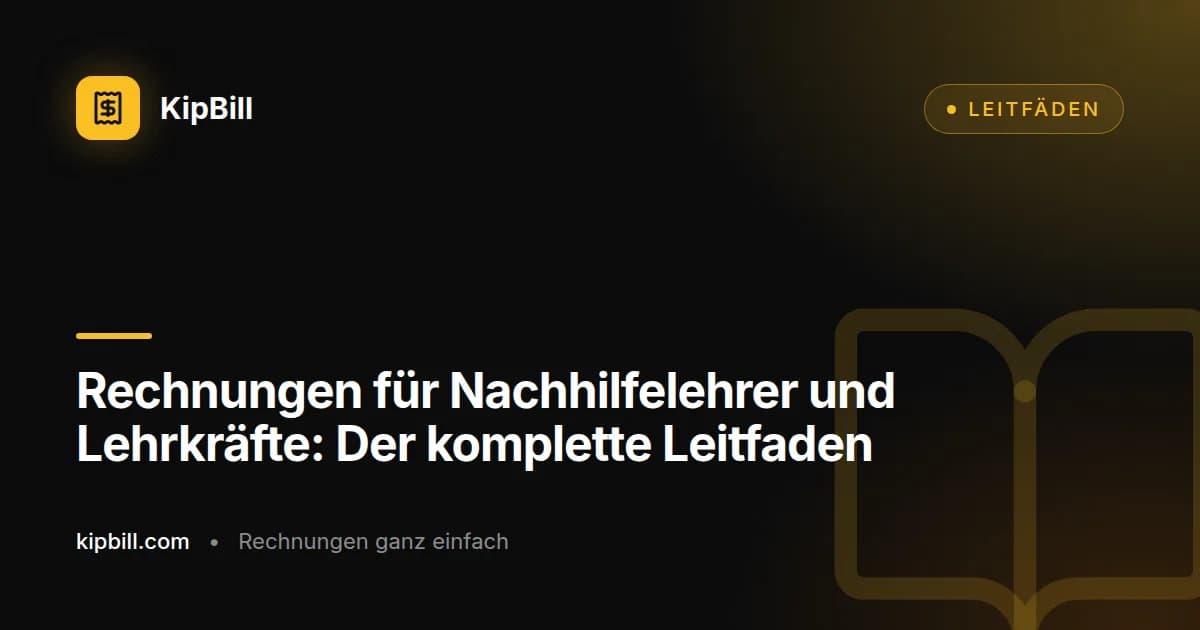 Ein privater Nachhilfelehrer erstellt am Laptop eine Rechnung für wöchentliche Unterrichtsstunden