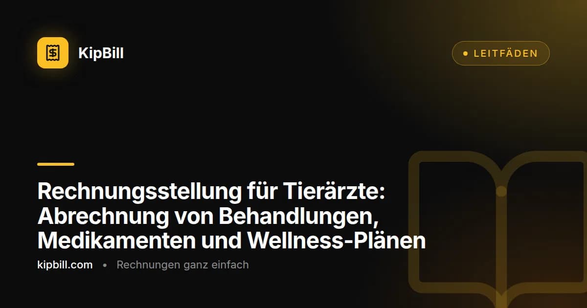 Tierarztrechnung mit aufgeschlüsselten Behandlungen, Medikamentenkosten und Laborwerten für einen Wellness-Besuch