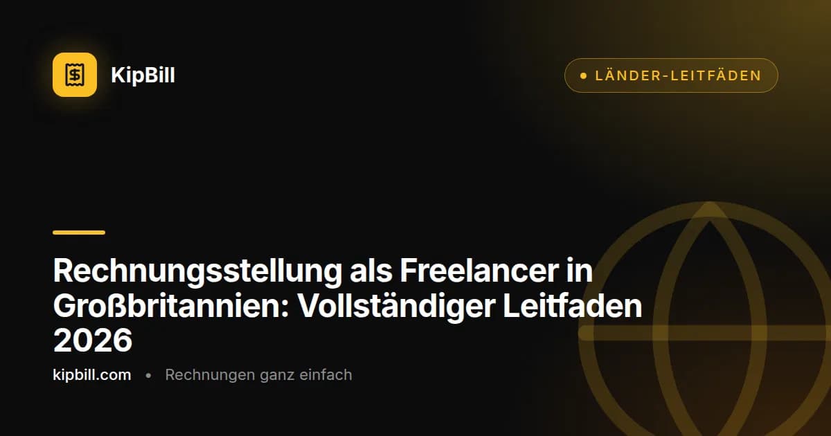Vollständiger Leitfaden zur Freelance-Rechnungsstellung in Großbritannien