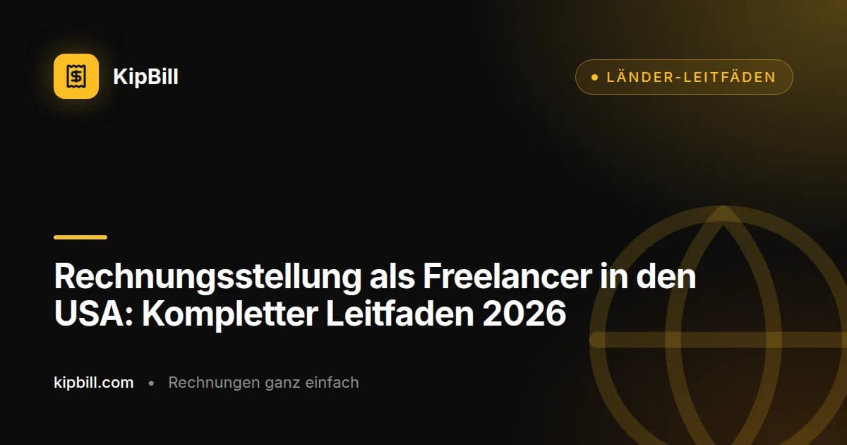 Kompletter Leitfaden zur Rechnungsstellung als Freelancer in den USA