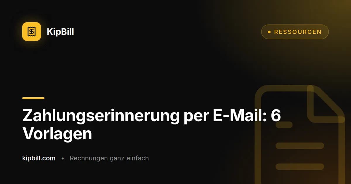 E-Mail-Vorlagen für Zahlungserinnerungen für Freelancer und kleine Unternehmen