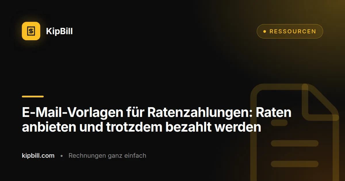 E-Mail-Vorlagen für Ratenzahlungen und Teilzahlungen für Freelancer und kleine Unternehmen