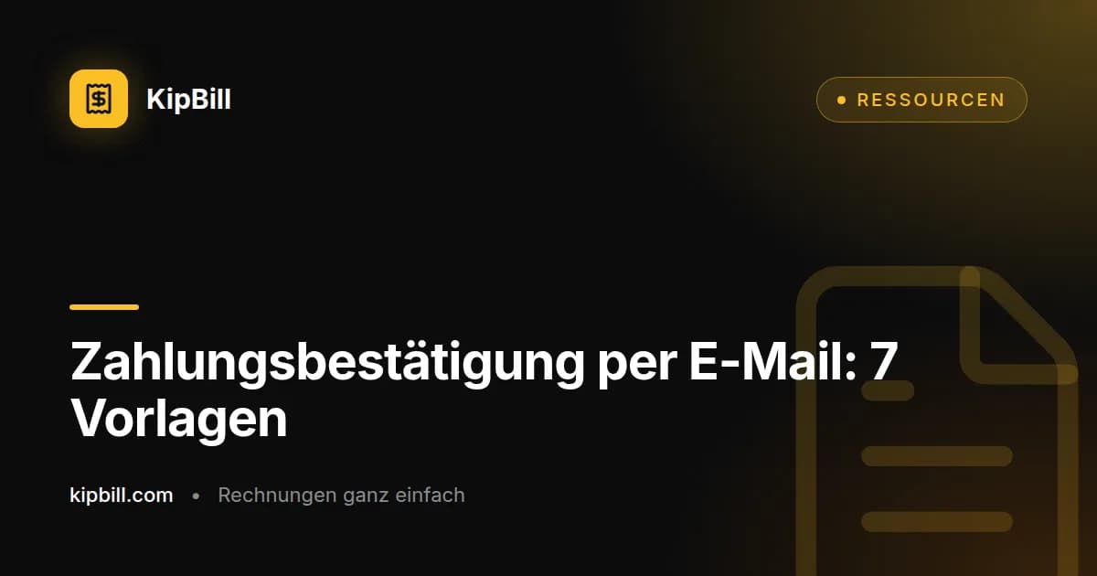E-Mail-Vorlagen für Zahlungsbestätigungen und Dankesnachrichten für Freelancer und kleine Unternehmen