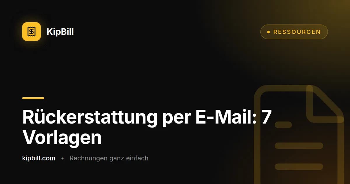 E-Mail-Vorlagen für Rückerstattungen und Gutschriften für Freelancer und kleine Unternehmen