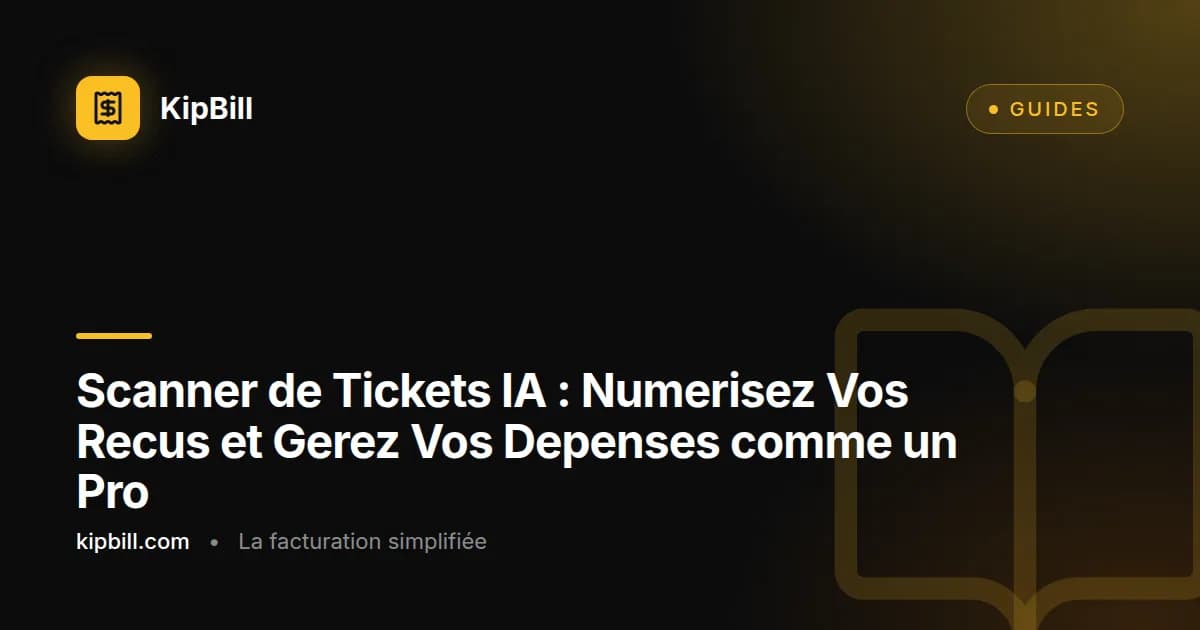 KipBill scanner de tickets IA extrayant les lignes de produit
