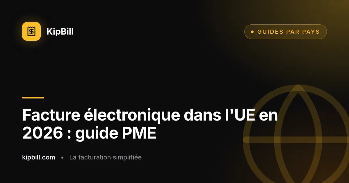 Calendrier des obligations de facture électronique dans l'UE en 2026 pour les petites entreprises