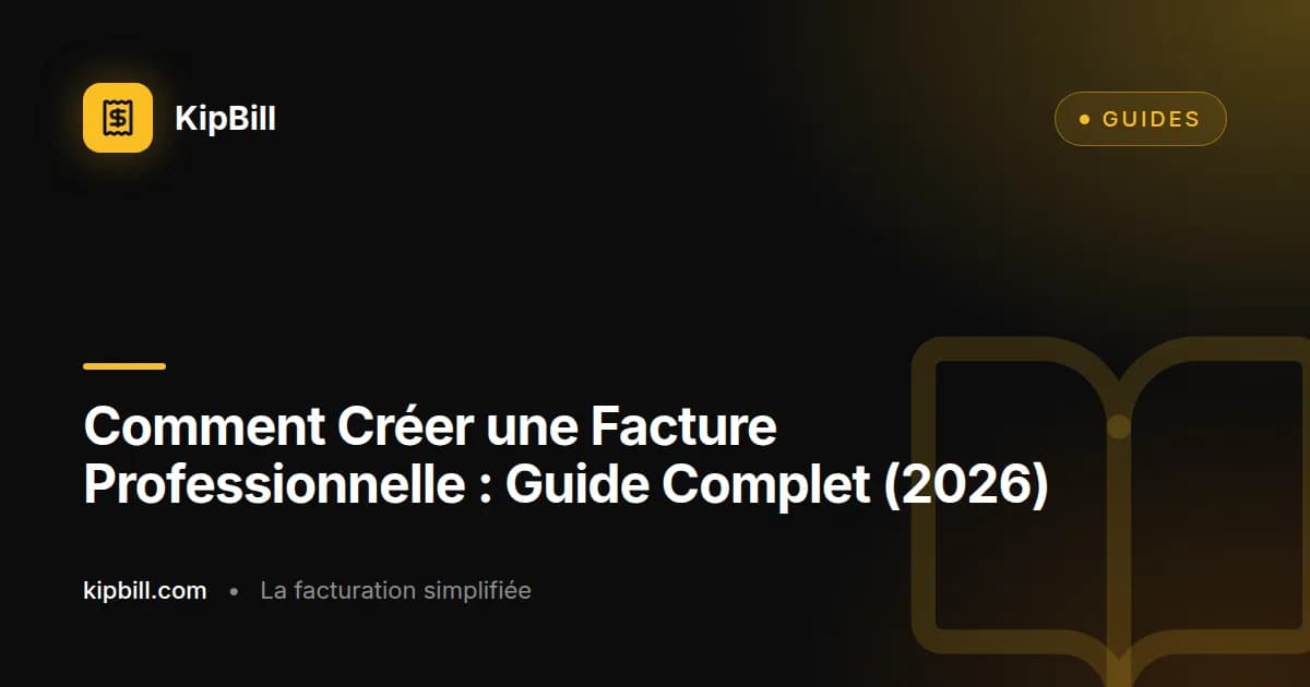 Comment créer une facture professionnelle étape par étape