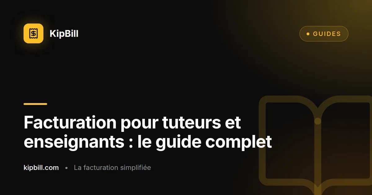 Un professeur particulier prépare une facture pour des cours hebdomadaires sur un ordinateur portable