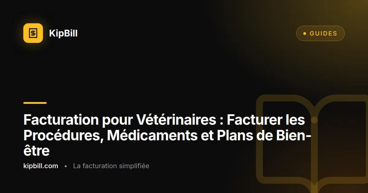 Facture de clinique vétérinaire montrant les procédures détaillées, les coûts des médicaments et les analyses de laboratoire pour une visite de bien-être animal