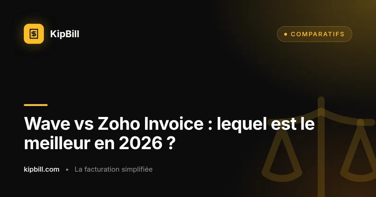 Comparaison Wave vs Zoho Invoice pour petites entreprises 2026
