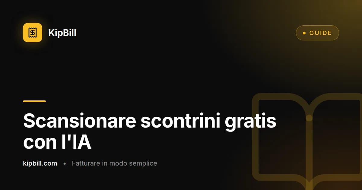 Foto di uno scontrino trasformata in un foglio Excel con righe e IVA per aliquota