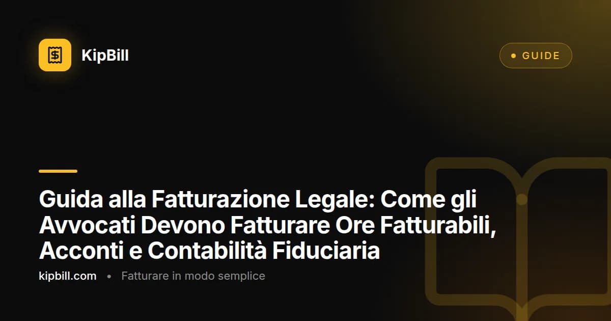 Avvocato che esamina una fattura legale dettagliata con ore fatturabili e prospetto degli acconti sulla scrivania