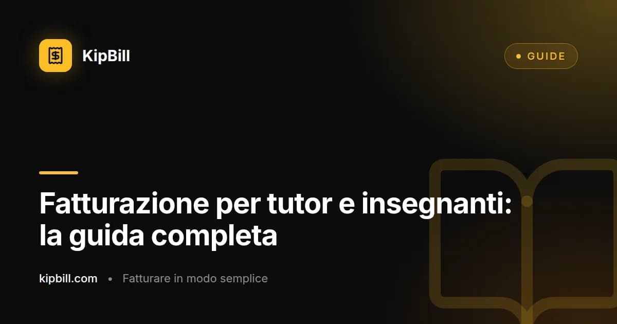 Un tutor privato prepara una fattura per le lezioni settimanali al computer