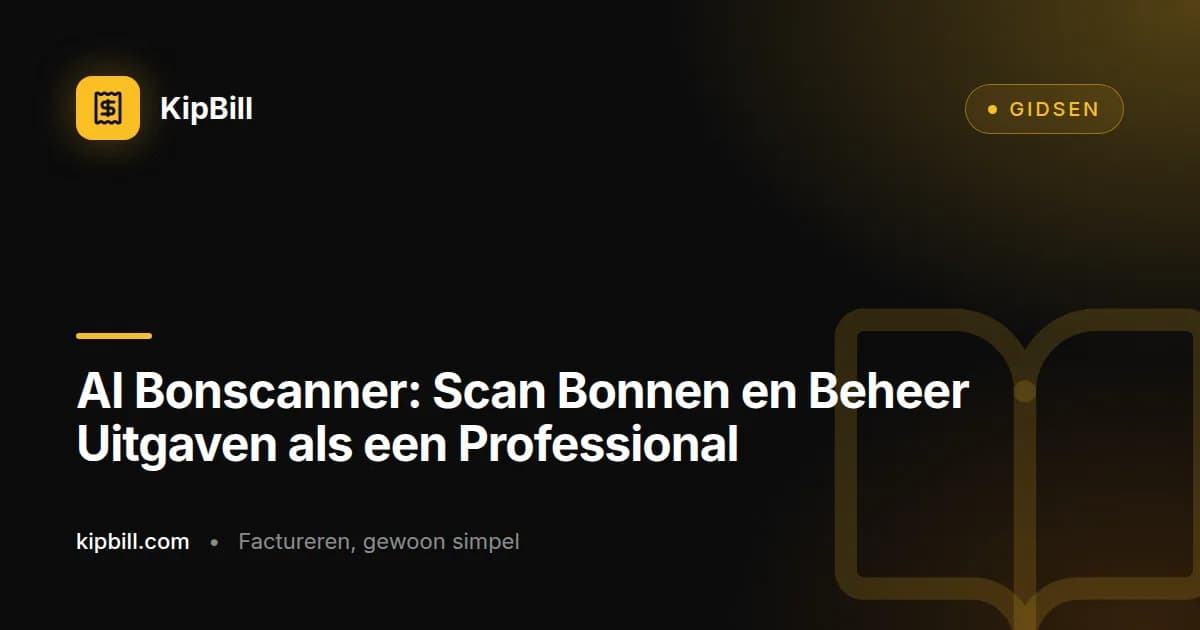 KipBill AI bonscanner extraheert productregels uit bonnen