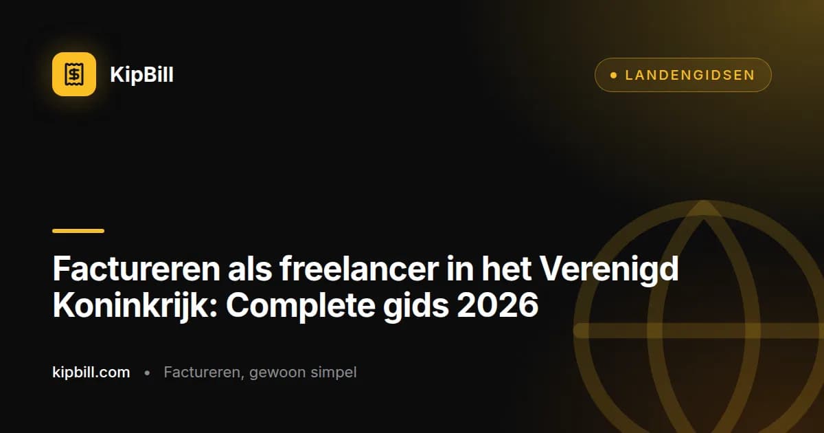Complete gids voor freelance facturatie in het Verenigd Koninkrijk