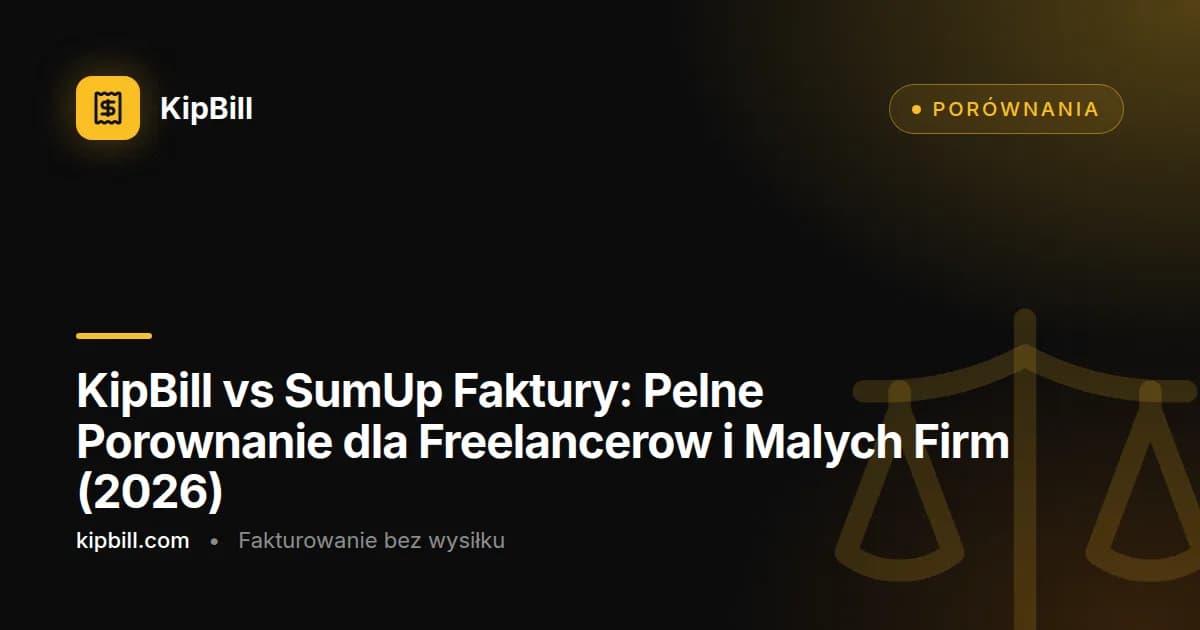 KipBill vs SumUp Faktury porownanie 2026