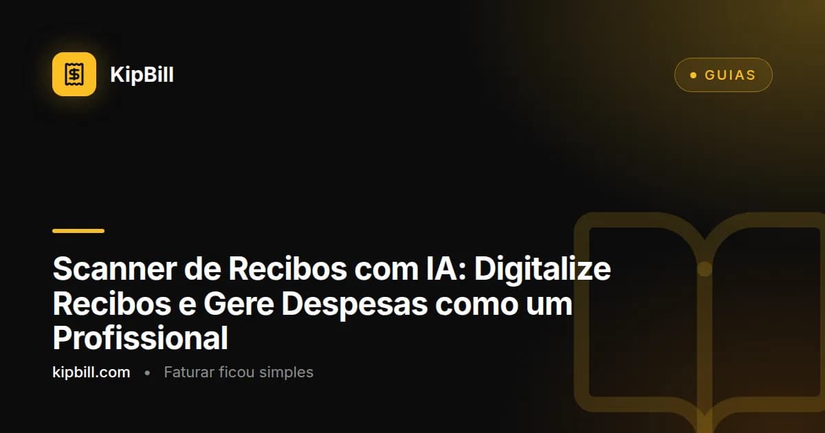 KipBill scanner de recibos com IA extraindo linhas de produto