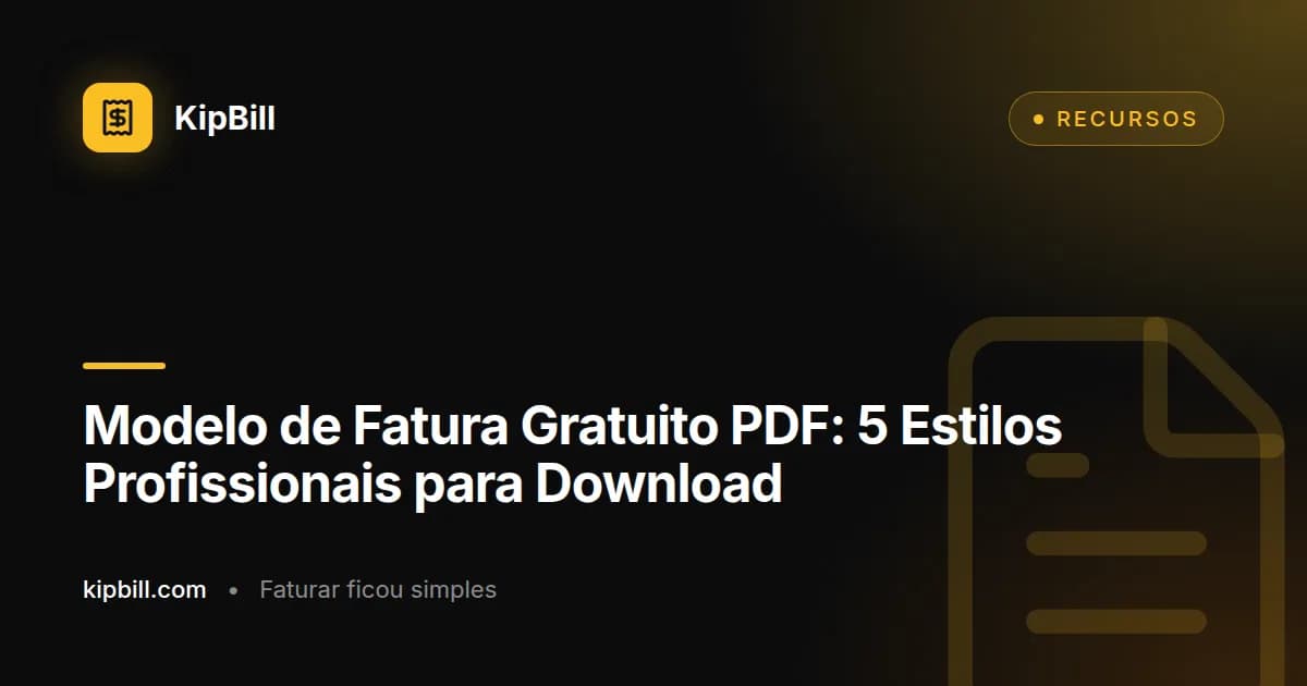 Designs de modelos de fatura profissionais gratuitos em PDF