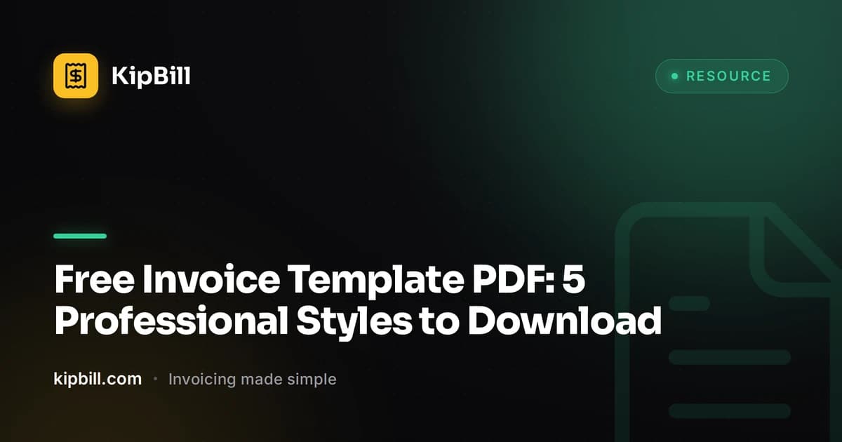 Kostenlose professionelle Rechnungsvorlagen im PDF-Design