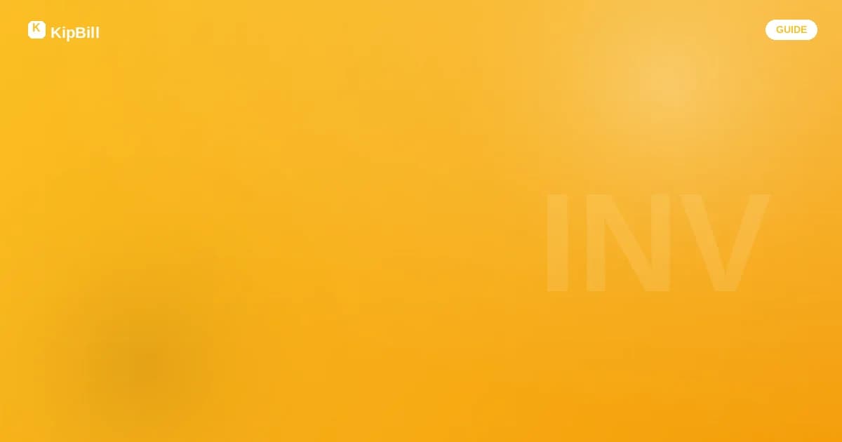 Professional invoice on a clean desk workspace