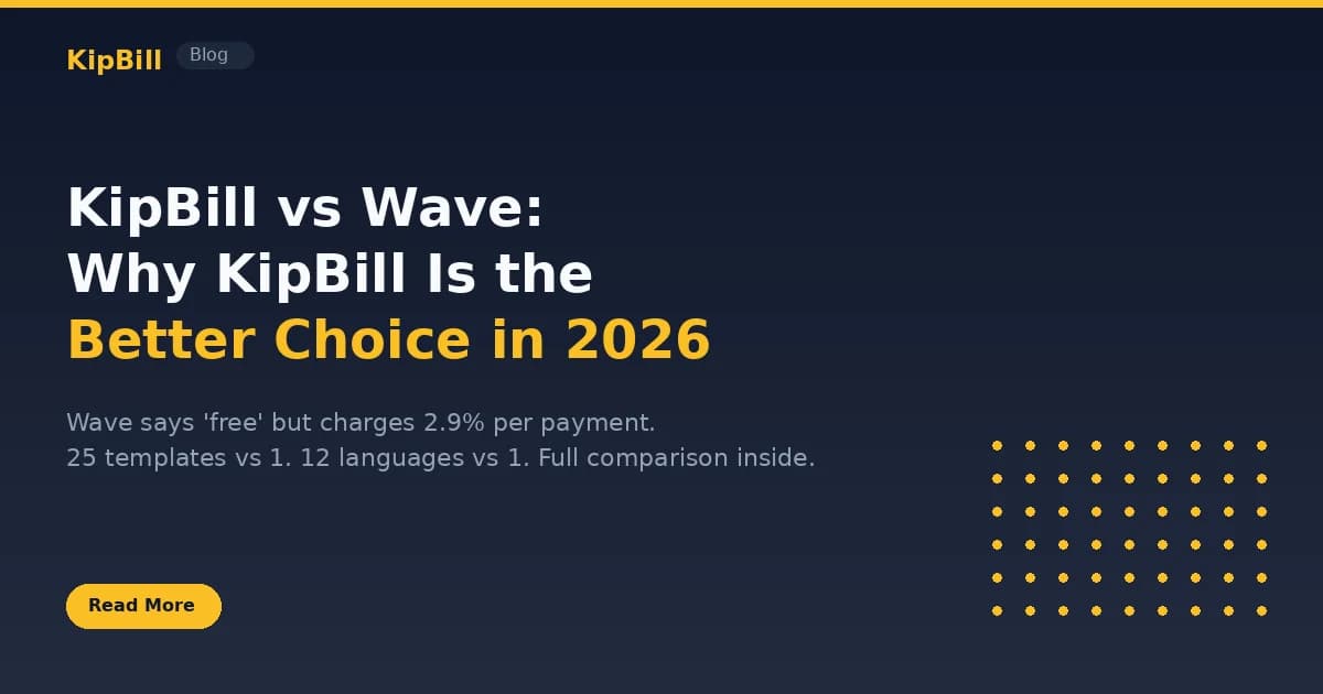 KipBill vs Wave invoicing comparison 2026
