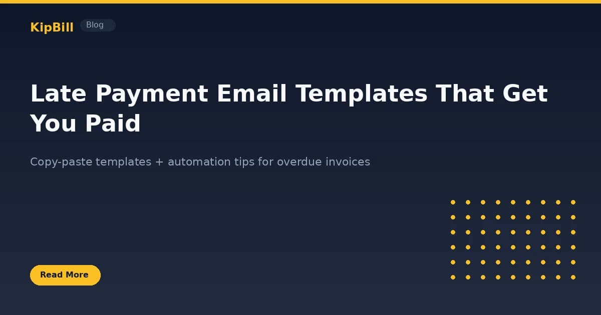 E-Mail-Vorlagen fuer Zahlungserinnerungen fuer Freelancer und kleine Unternehmen