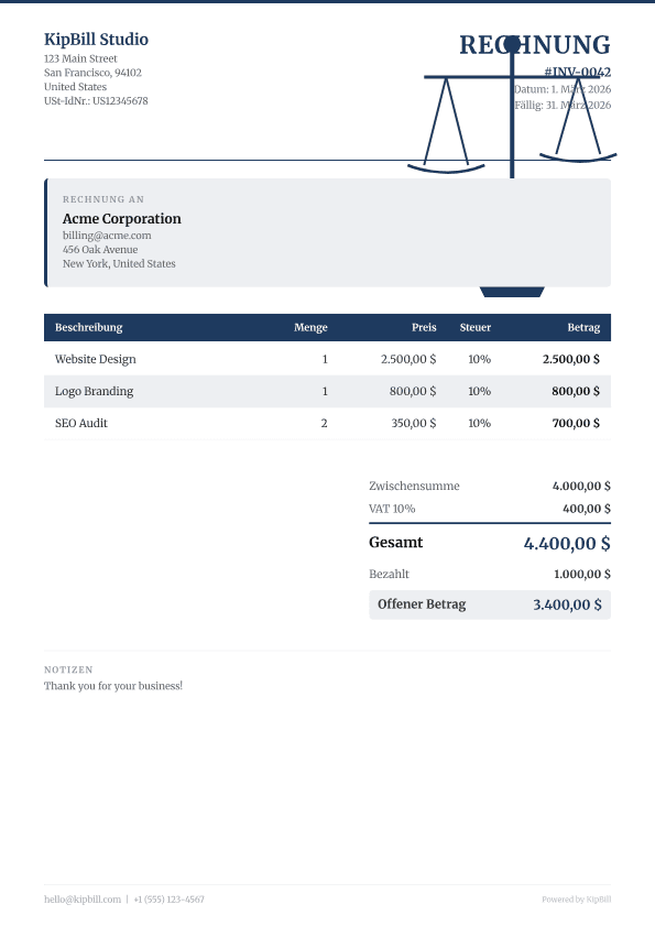 Rechnungssoftware für Anwälte — Juristische Abrechnung Vereinfacht