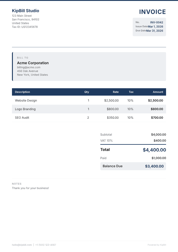 Invoice Software for Consultants — Professional Billing
