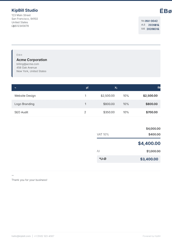 コンサルタント向け請求書ソフト — プロフェッショナルな請求管理