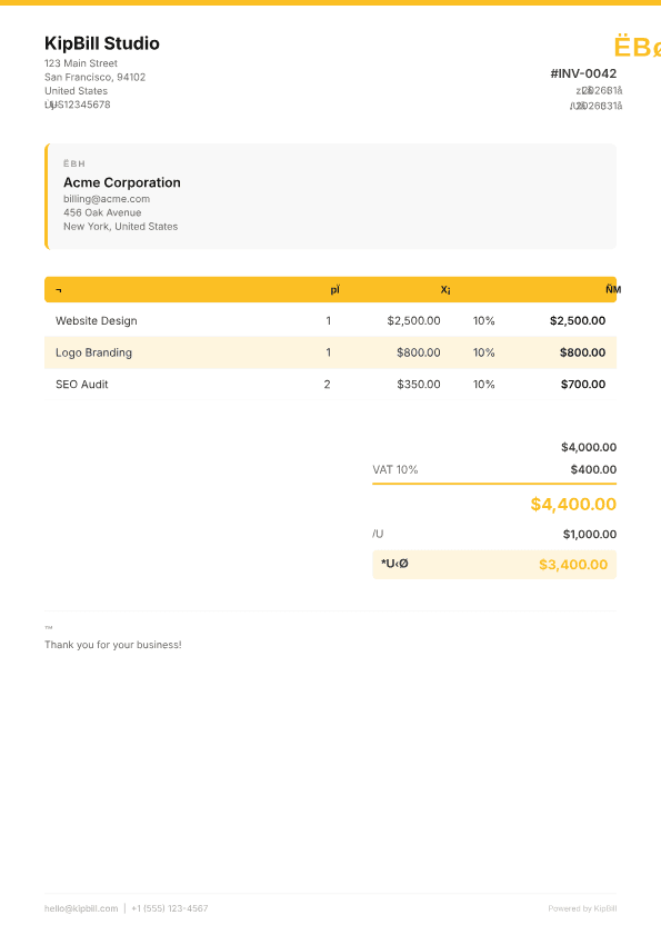 フリーランス向け請求書ソフト — 素早く入金を受け取る