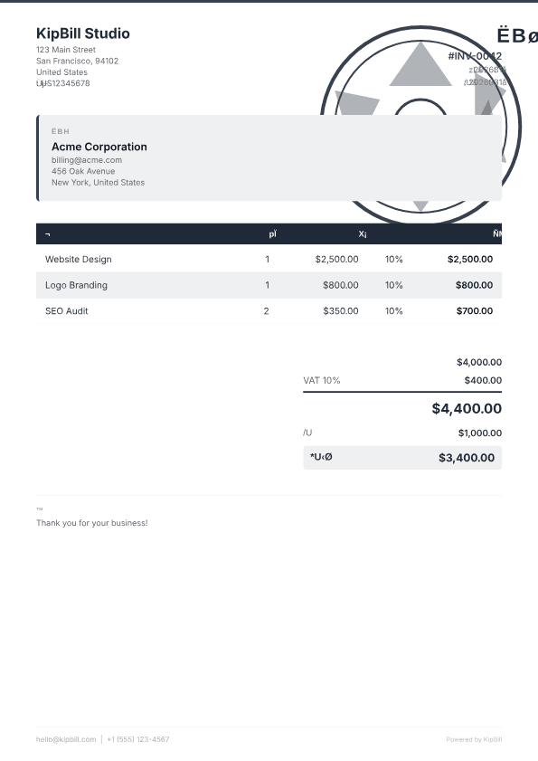 写真家向け請求書ソフト — 写真撮影の請求書を作成・送信