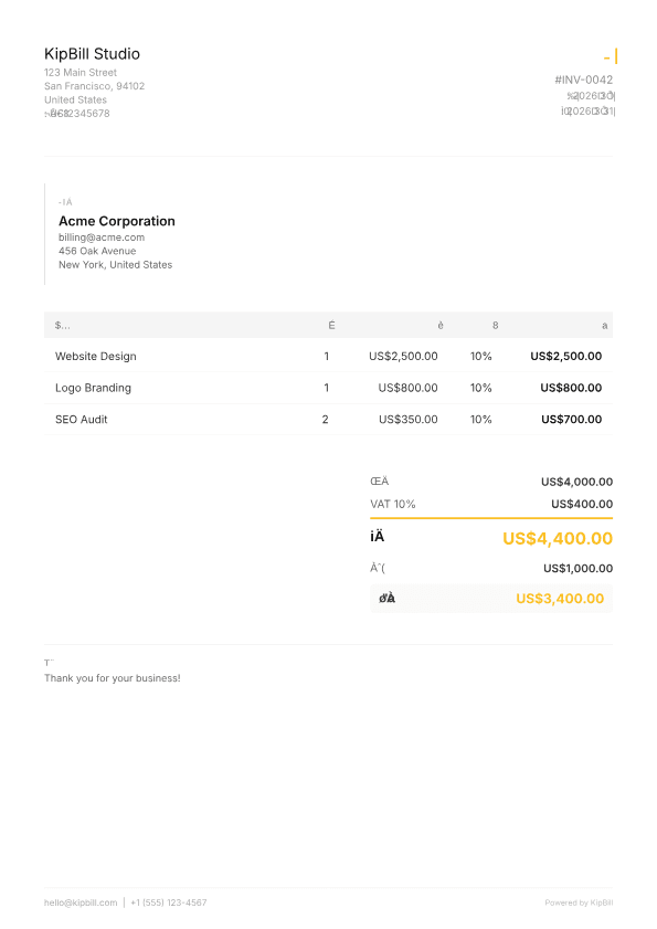 청소업용 청구서 소프트웨어 — 제때 대금을 받으세요