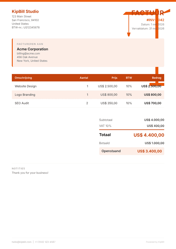 Factuursoftware voor de bouw — Aannemersfacturatie eenvoudig gemaakt