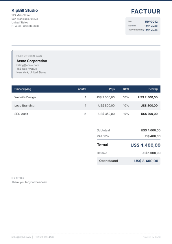 Factuursoftware voor consultants — Professionele facturatie