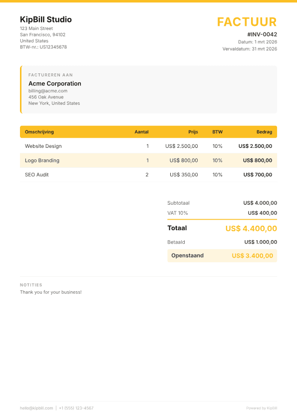 Factuursoftware voor freelancers — Sneller betaald worden