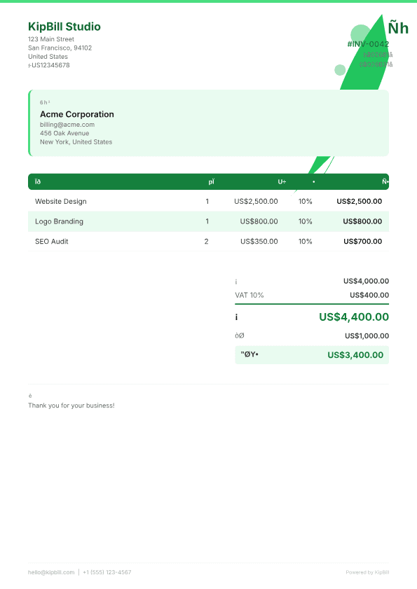 园林绿化发票软件 — 景观设计账单轻松搞定