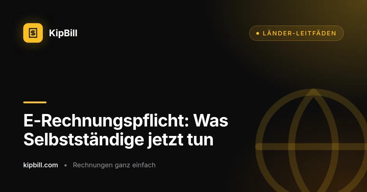 Zeitplan der E-Rechnungspflicht in Deutschland für Selbstständige und kleine Unternehmen