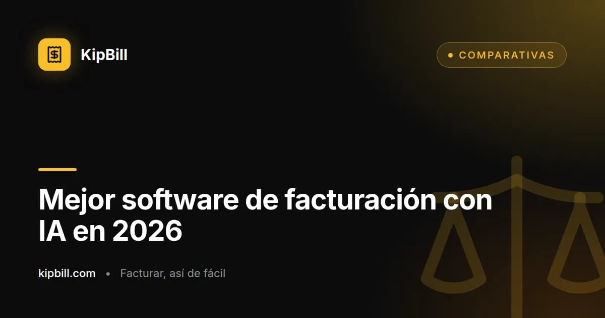 Comparación de software de facturación con IA mostrando diferentes plataformas y sus funciones
