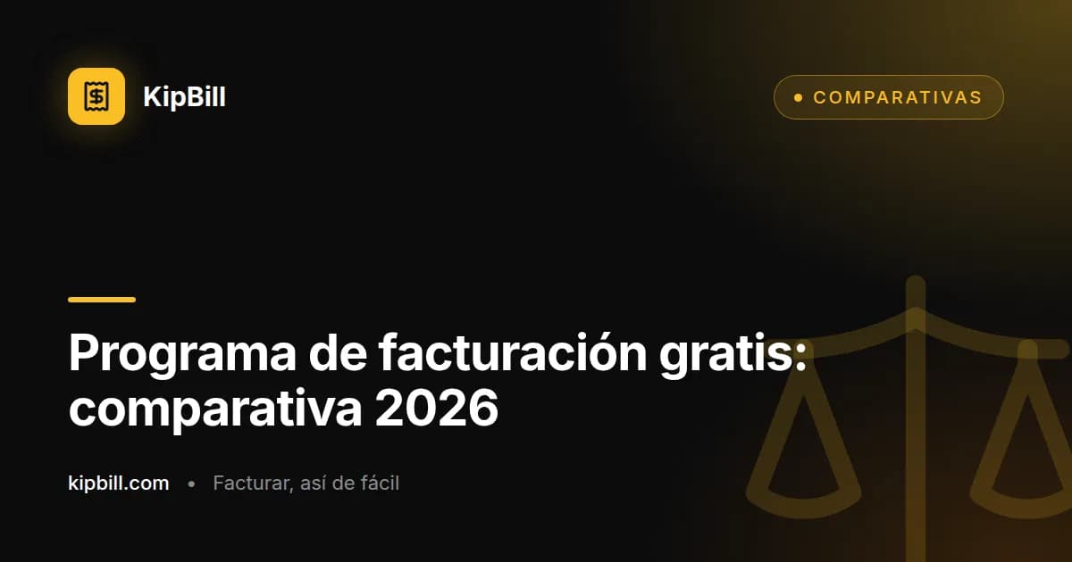 Comparativa de programas de facturación gratis para autónomos en España