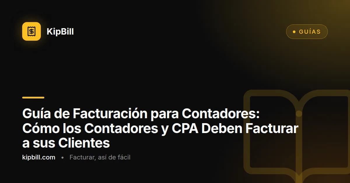Contador revisando una factura de cliente junto a documentos fiscales e informes financieros en un escritorio