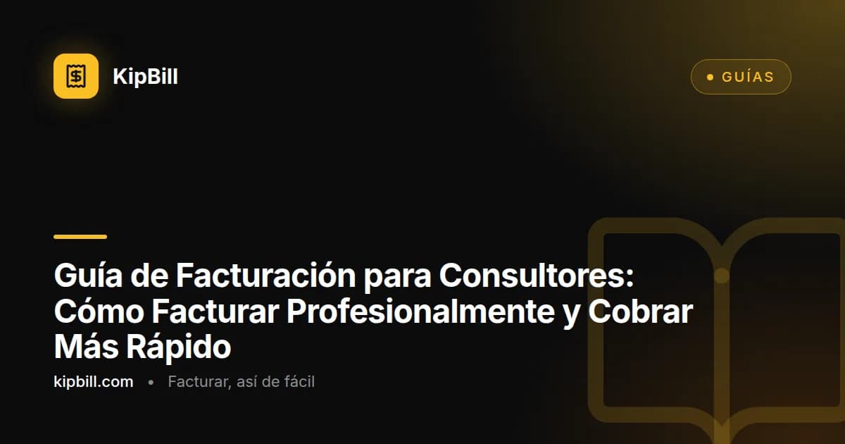 Consultor revisando una factura profesional en un portátil con documentos de proyecto
