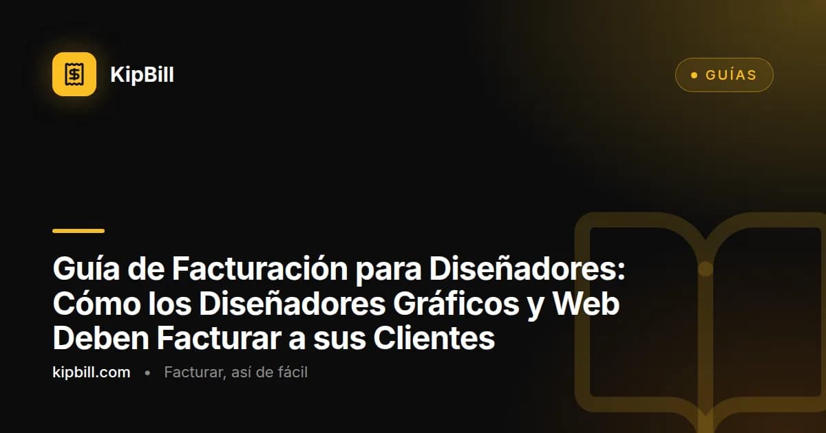 Diseñador freelance revisando una factura de proyecto junto a mockups de identidad de marca en un monitor