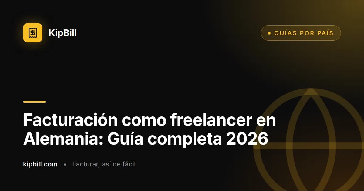 Guía completa de facturación freelance en Alemania