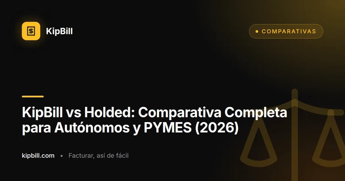 KipBill vs Holded comparativa programa facturación 2026