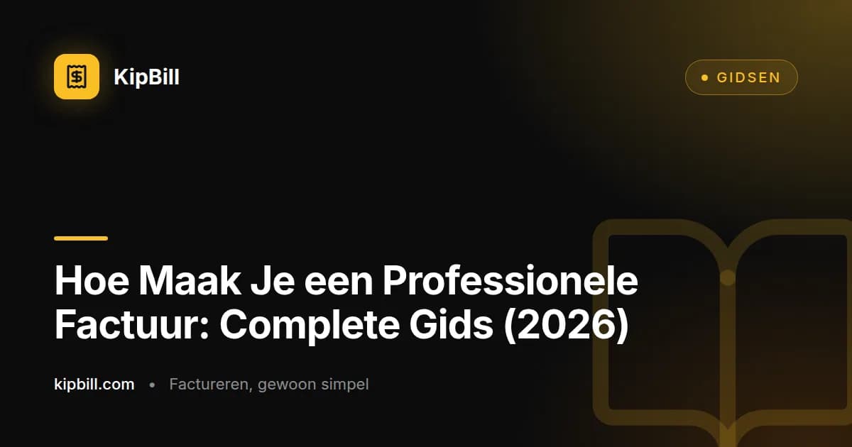 Hoe maak je een professionele factuur stap voor stap