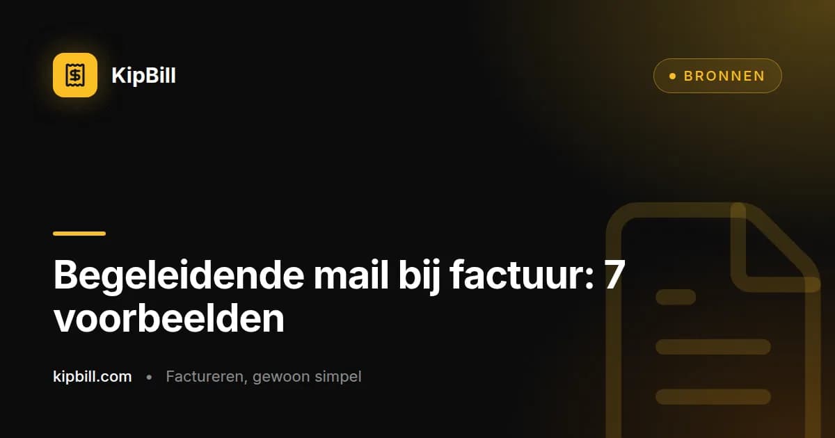 E-mailtemplates voor facturen voor freelancers en kleine bedrijven